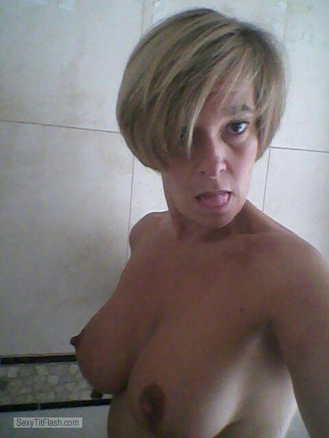 Tit Flash: My Big Tits (Selfie) - Topless Bemilu from Argentina